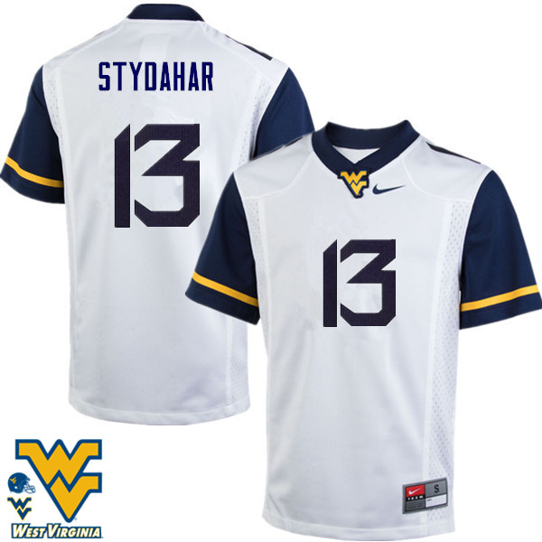NCAA Men's Joe Stydahar West Virginia Mountaineers White #13 Nike Stitched Football College Authentic Jersey RA23Z62LH